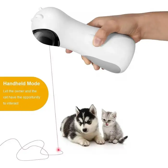 OmniaX Otomatik İnteraktif Kedi Oyuncağı - Hareket Sensörlü, Şarjlı, LED Işıklı