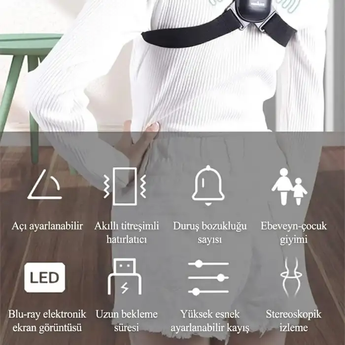Omniax Smart Posture - Akıllı Titreşimli Duruş Düzeltici Korse
