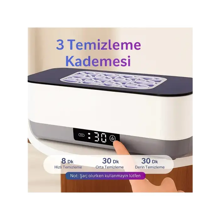 Omniax Ultrasonik Gözlük Temizleme Cihazı - Takı Saat Lens Derin Temizlik Makinesi