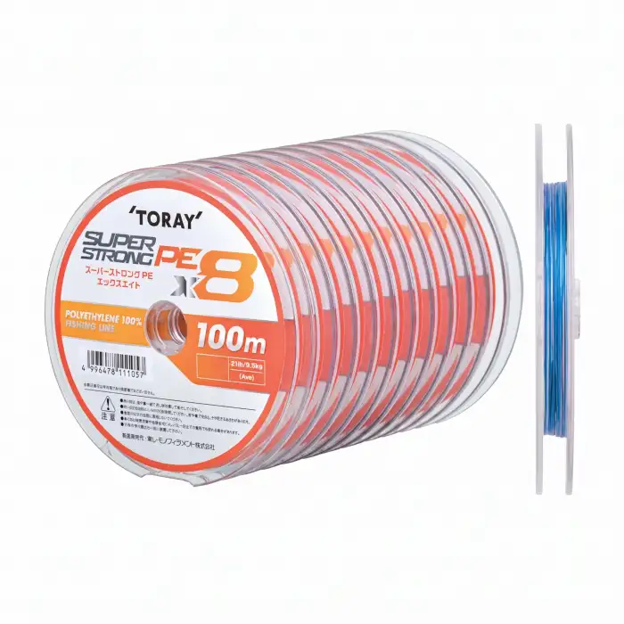 Toray SUPER STRONG PE X8 100m 13 LB 0.8 PE (F72Q) 6.1 kg 0.148 mm