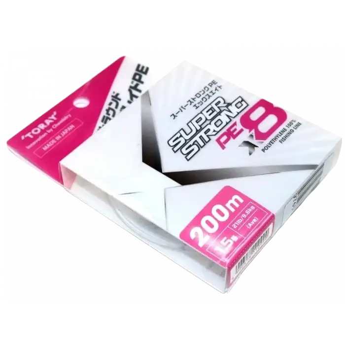 Toray SUPER STRONG PE X8 200m 21 LB 1.5 PE (F72Q) 9.6 kg 0.205 mm