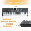 HPY Pazar 61 Tuşlu LED’li USB Dijital Klavye/Piyano