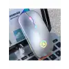 HPY Pazar Bluetooth + 2.4G Sessiz Şarjlı Arkadan Aydınlatmalı Kablosuz Mouse