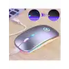 HPY Pazar Bluetooth + 2.4G Sessiz Şarjlı Arkadan Aydınlatmalı Kablosuz Mouse