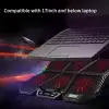 HPY Pazar Coolcold RGB Gaming Laptop Soğutucu – Altı Fanlı, 12–17