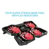 HPY Pazar Dört Fanlı Laptop Soğutucu – 14–17 Notebooklar İçin