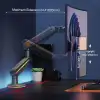 North Bayou NB F6 Gaming 32-60 inç Monitör Kolu 2-20 KG RGB Işıklı Yüksek Taşıma Kapasiteli Profesyonel Monitör Askısı