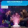 Omniax Galaxy Bluetooth Projektör Hoparlör Ufo Gece Lambası
