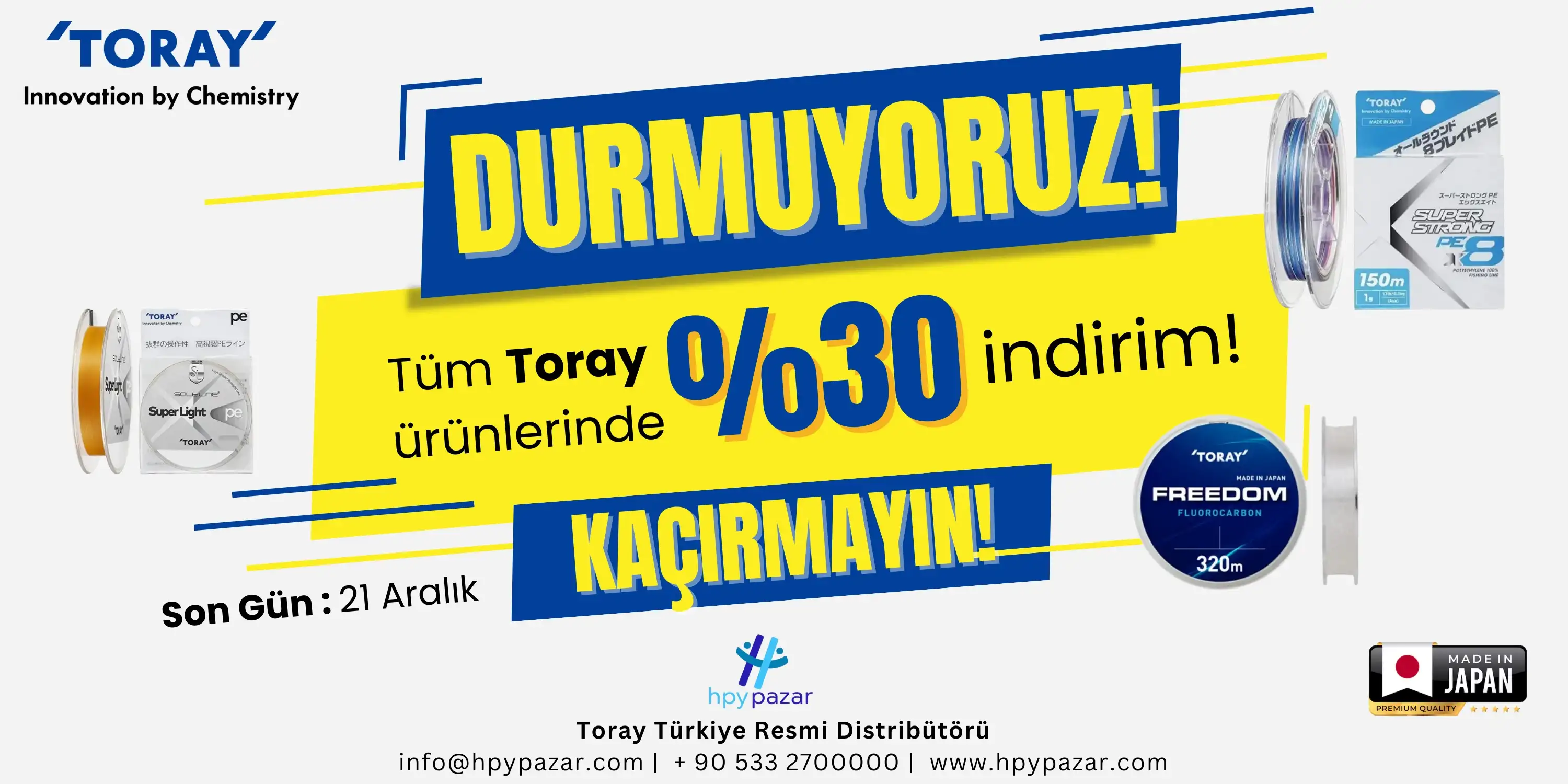 Toray %30 indirim