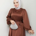 Taşlı Saten Abiye