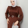 Toka Kemer Detaylı Saten Abiye