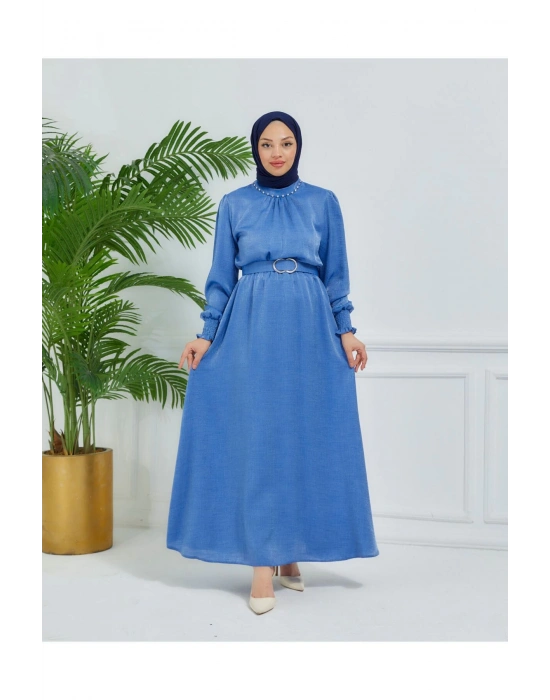 parlak kumaş elbise