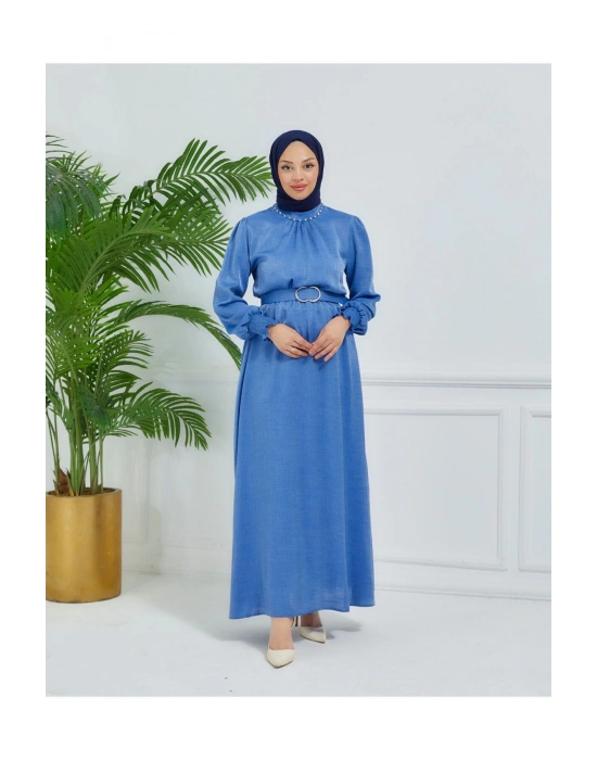 parlak kumaş elbise