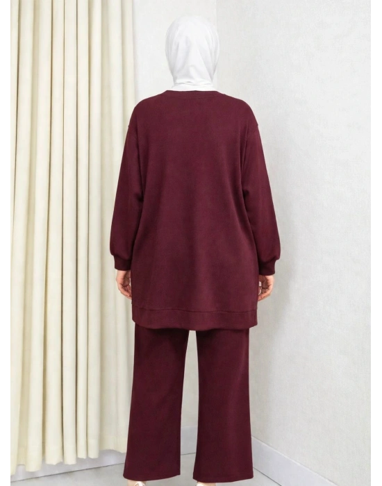 İki Yanı Düğme Detaylı İkili Takım