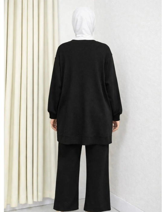 İki Yanı Düğme Detaylı İkili Takım