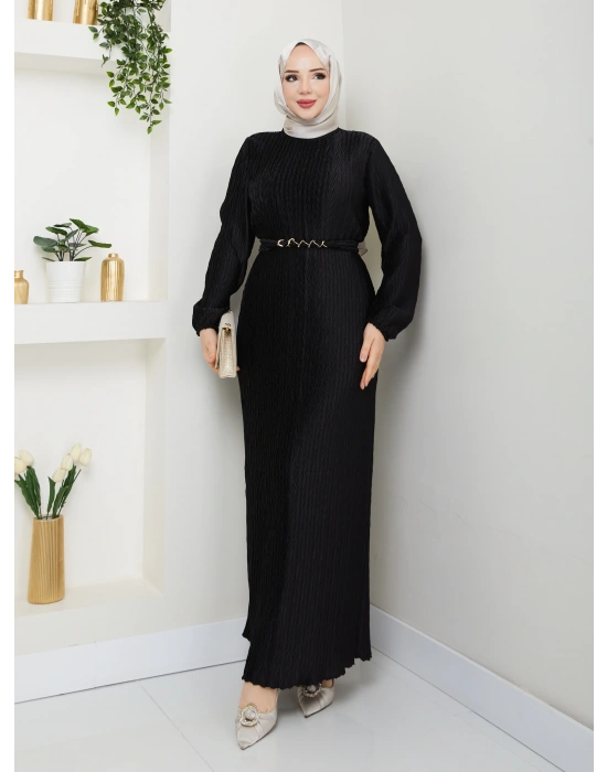 Kendiliğinden Piliseli Elbise