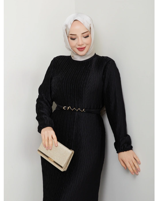 Kendiliğinden Piliseli Elbise