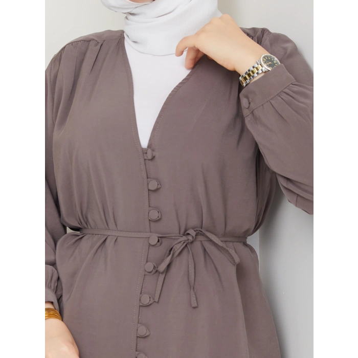 Düğme Detaylı Modal Takım