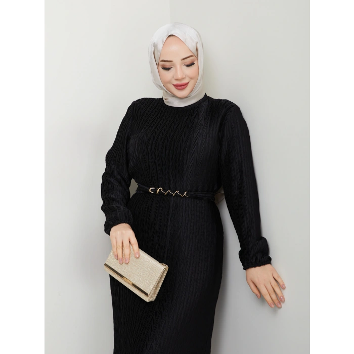 Kendiliğinden Piliseli Elbise