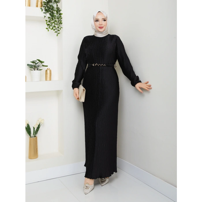 Kendiliğinden Piliseli Elbise