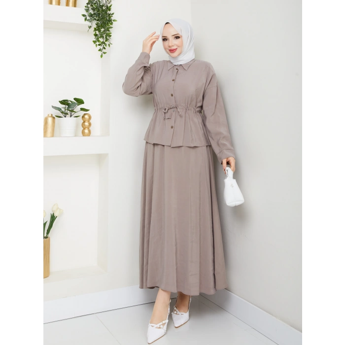 Modal Kumaş Etekli Takım