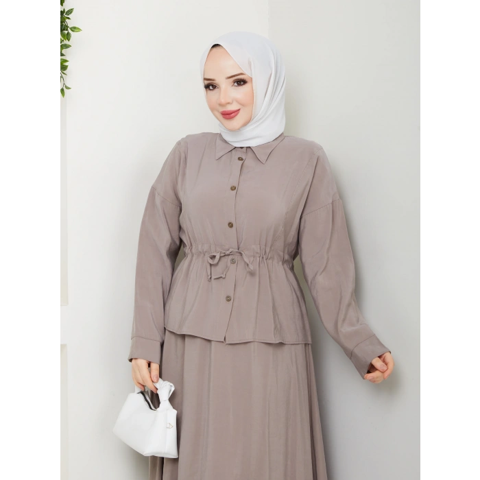 Modal Kumaş Etekli Takım