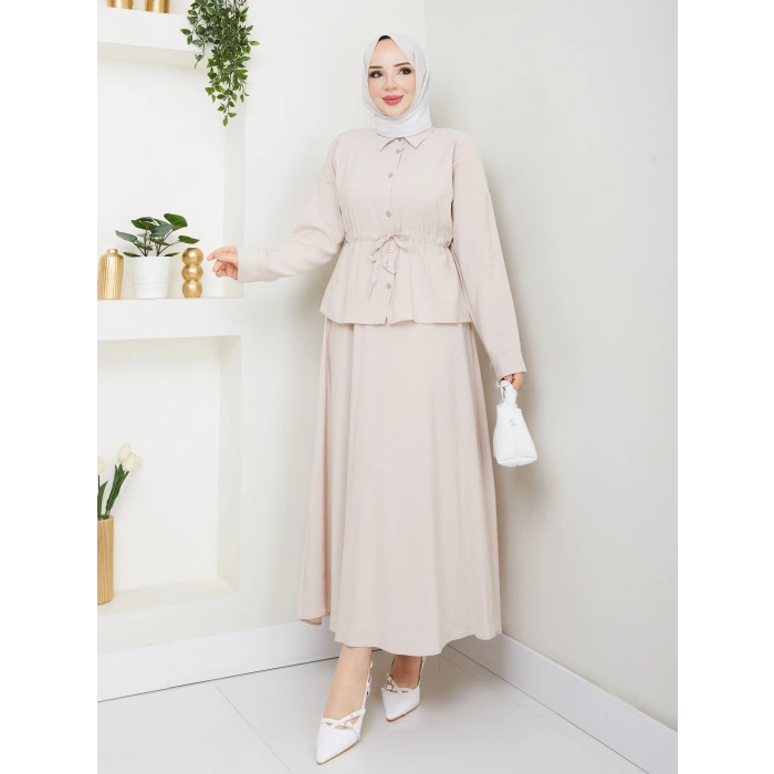 Modal Kumaş Etekli Takım