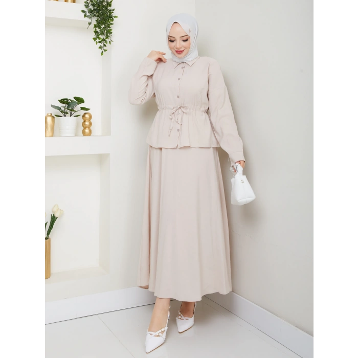 Modal Kumaş Etekli Takım