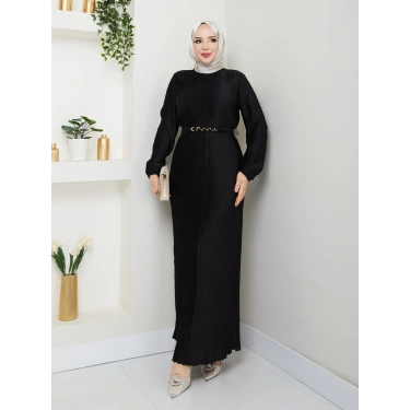 Kendiliğinden Piliseli Elbise