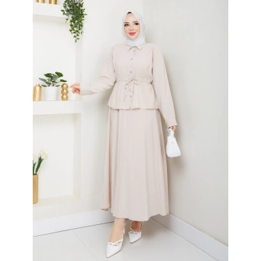 Modal Kumaş Etekli Takım