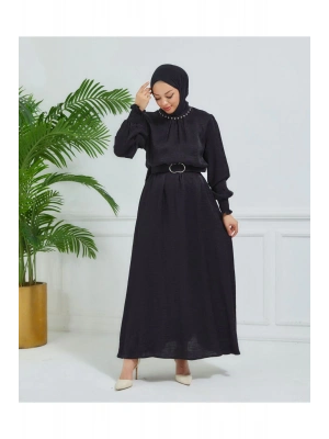 parlak kumaş elbise