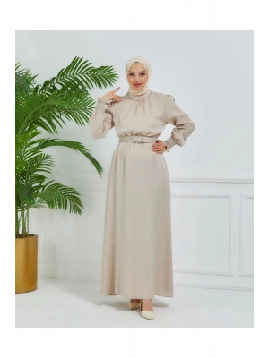 parlak kumaş elbise