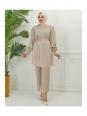 Parlak Kumaş İkili Takım