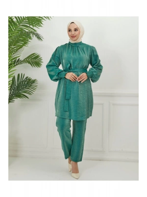 Parlak Kumaş İkili Takım