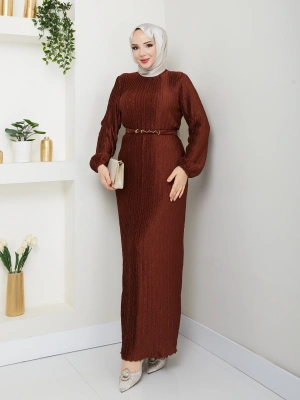 Kendiliğinden Piliseli Elbise