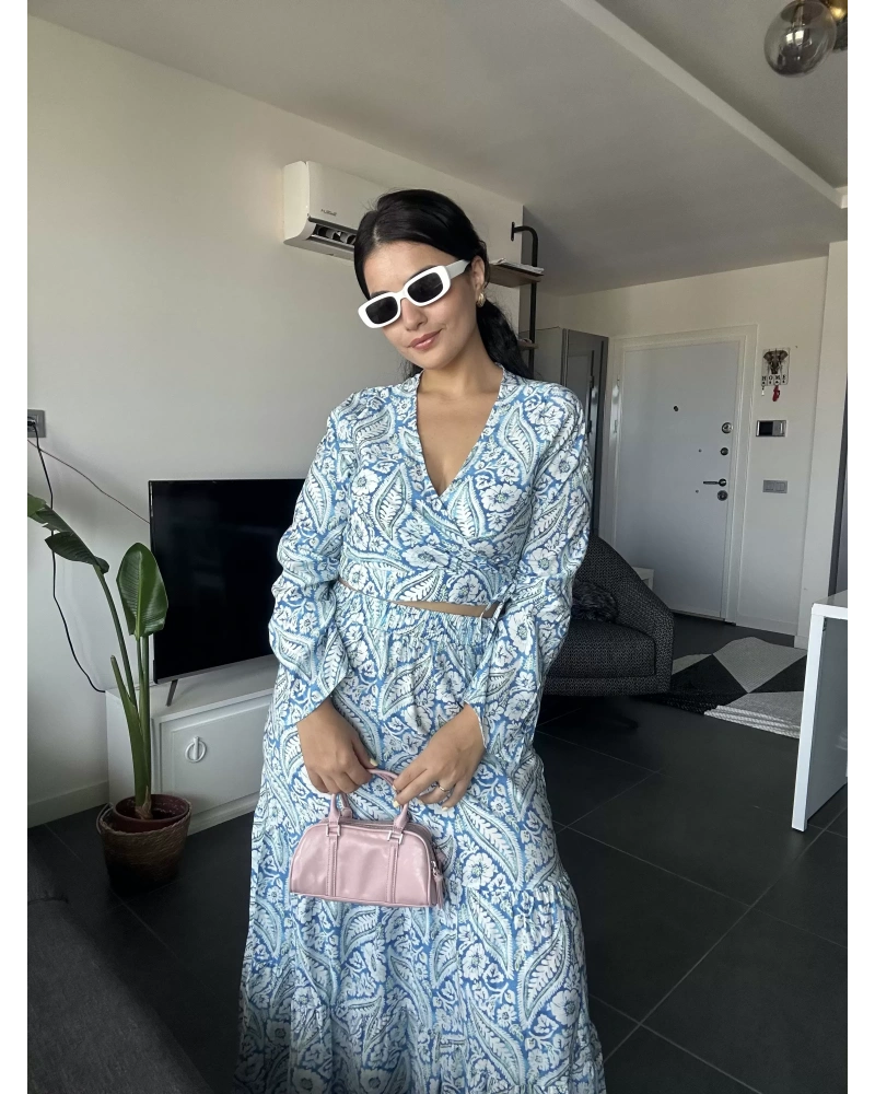 Desenli Etekli Takım