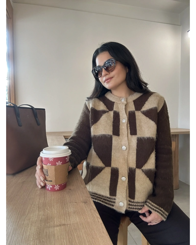 MassiDutti Desenli Triko Kazak