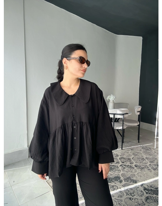 Kalp Yaka Siyah Takım