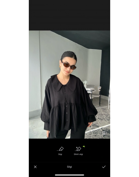 Kalp Yaka Siyah Takım