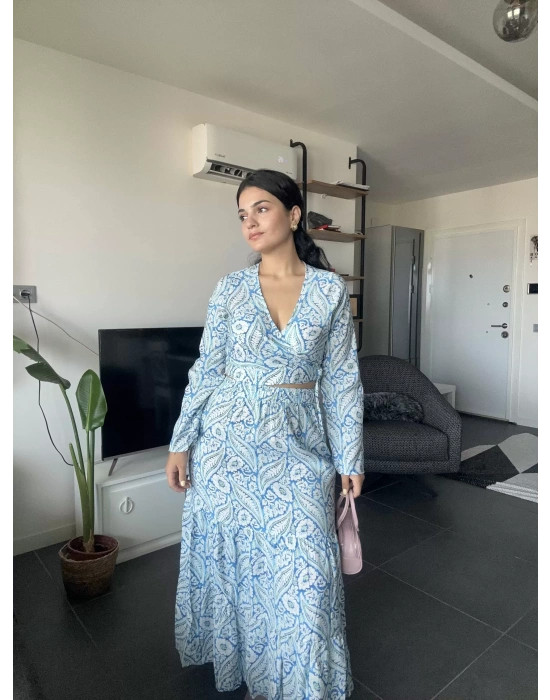 Desenli Etekli Takım