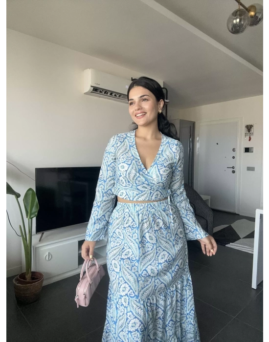 Desenli Etekli Takım