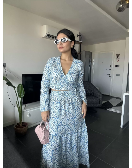 Desenli Etekli Takım