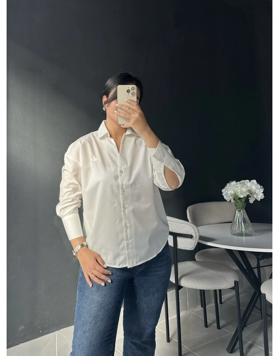 Orijinal Bymn Marka Beyaz Gömlek