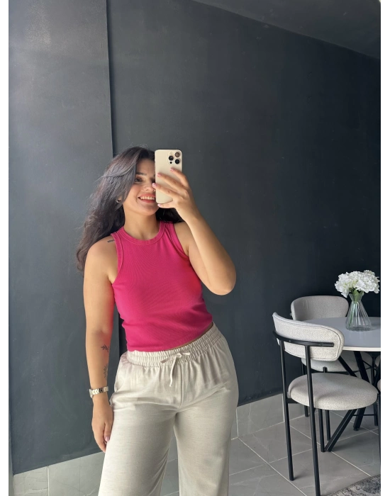 ORJ ZR KREM KETEN PANTOLON