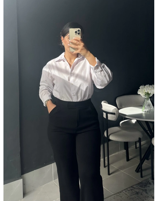 Siyah Palazzo Pantolon