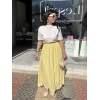 Sarı Şifon Etek