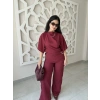 Tokalı Modal Bordo Takım