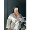 Arkadan Bağlamalı Beyaz Gömlek