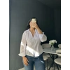 Arkadan Bağlamalı Beyaz Gömlek