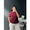 Cos Marka Bordo Basic Tişört